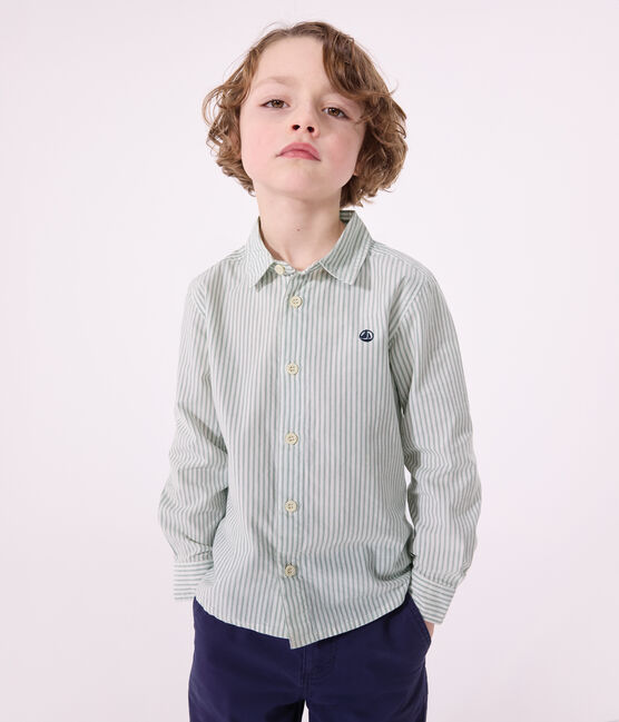 Camisa infantil de algodón de manga larga a rayas PAUL/ ECUME