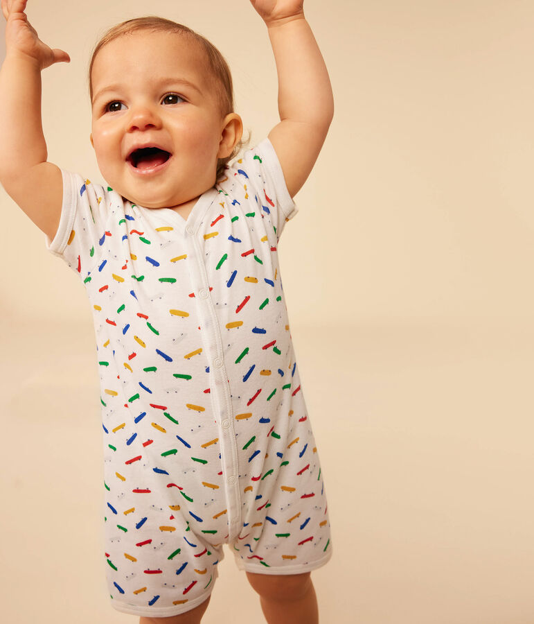 Juego de 2 monos cortos de algod&oacute;n para beb&eacute; multicolor