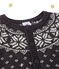 Cardigan de jacquard de bebé niño en lana gris CAPECOD/blanco MULTICO