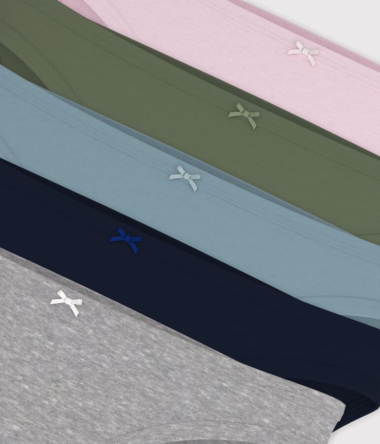 Juego de braguitas de algod&oacute;n para mujer multicolor