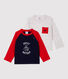 Juego de 2 camisetas de algodón de bebé.