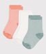 3 pares de calcetines de algodón milrayas para bebé