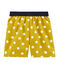 Shorts de playa infantiles para niño amarillo BAMBOO/blanco MARSHMALLOW