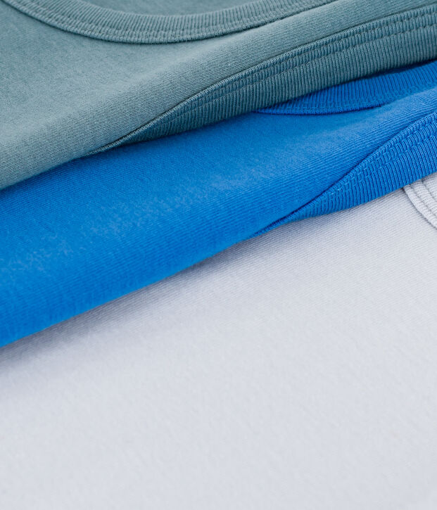 Juego de camisetas de tirantes infantiles lisas de algod&oacute;n multicolor