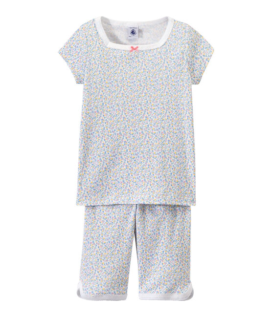 Pijama corto estampado para niña blanco ECUME/blanco MULTICO