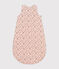 Saco de terciopelo para bebé TOG 3 rosa SALINE/blanco MULTICO