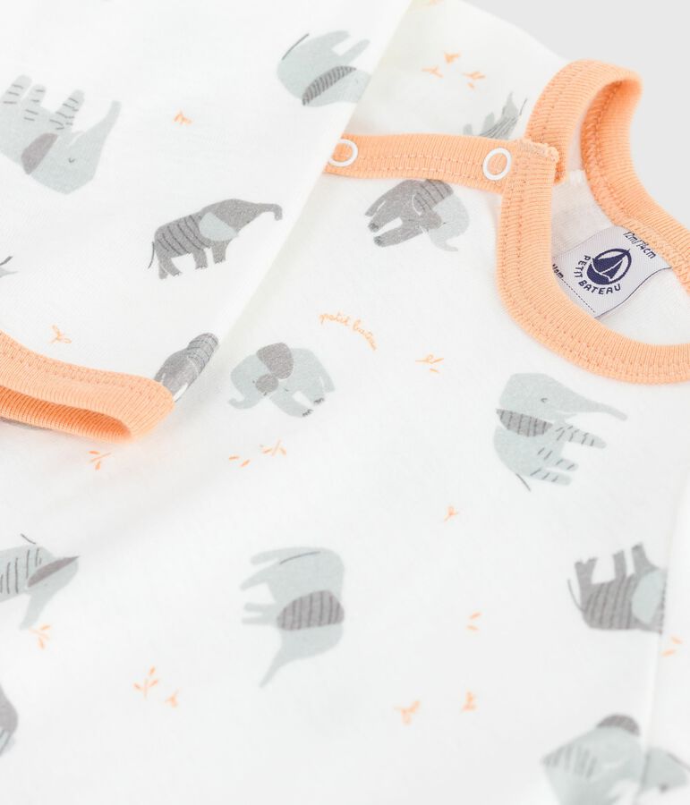 Dors bien en coton b&eacute;b&eacute; blanco/beige