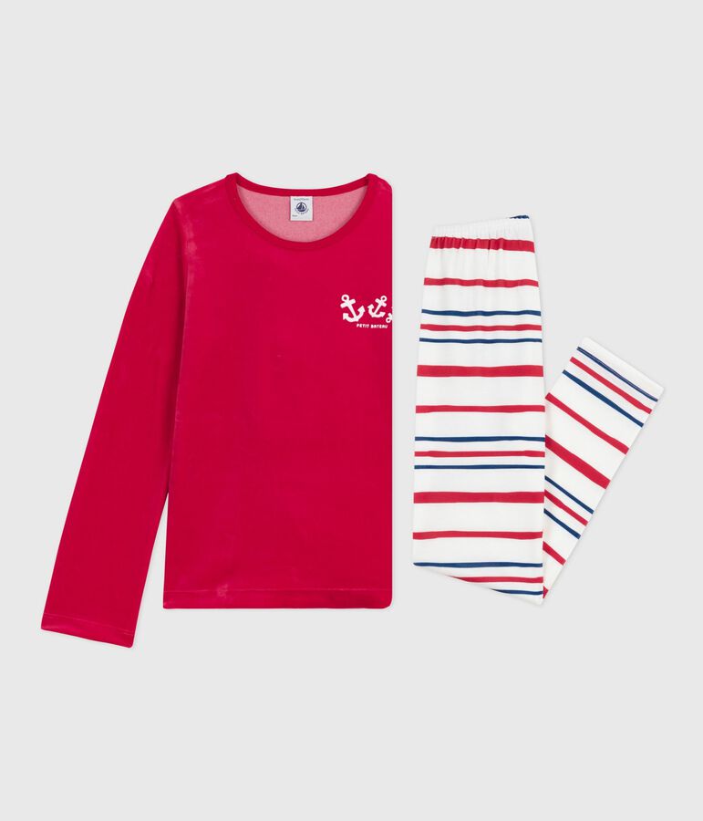 Pyjama en velours enfant rojo/multicolor