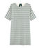 Vestido de manga corta para mujer beige COQUILLE/verde SOUSBOIS