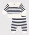 Conjunto tricotado de 2 piezas con rayas marineras para bebé azul MARSHMALLOW/ SOIR