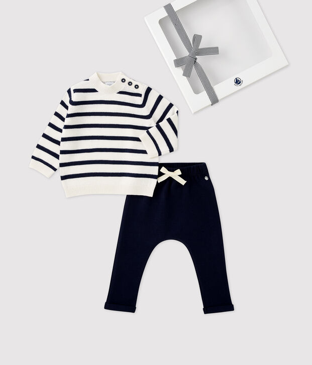 Estuche de regalo con jersey y pantal&oacute;n para beb&eacute; multicolor