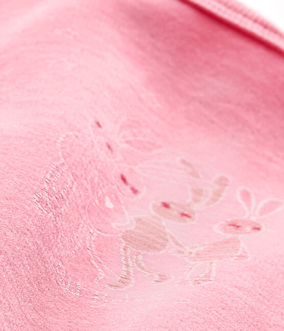 Pijama de terciopelo para bebé rosa PETAL