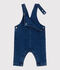 Peto largo de tejido denim con elastano para beb&eacute; azul