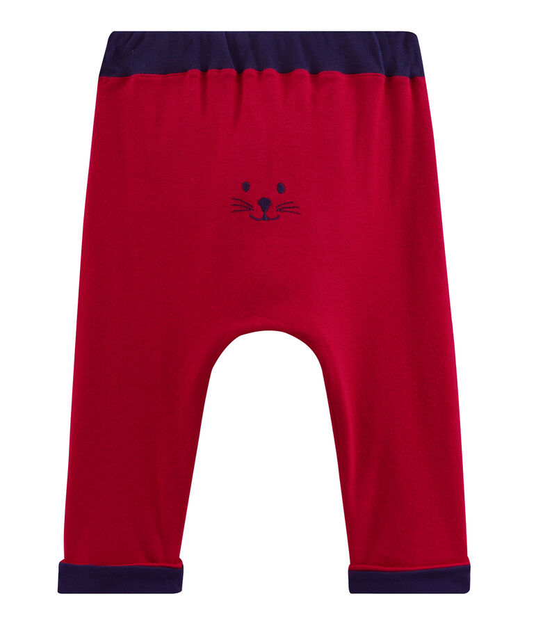 Pantal&oacute;n para beb&eacute; ni&ntilde;o de punto rojo