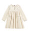 Vestido para niña blanco MARSHMALLOW