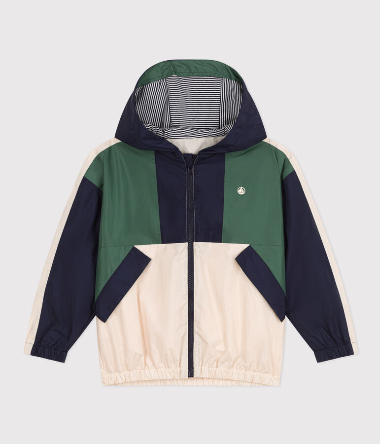 Cortavientos infantil crudo/multicolor