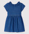 Vestido vaquero claro de lunares de bebé niña azul DENIM CLAIR