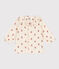 Blusa estampada de gasa de algodón para bebé blanco AVALANCHE/ MULTICO
