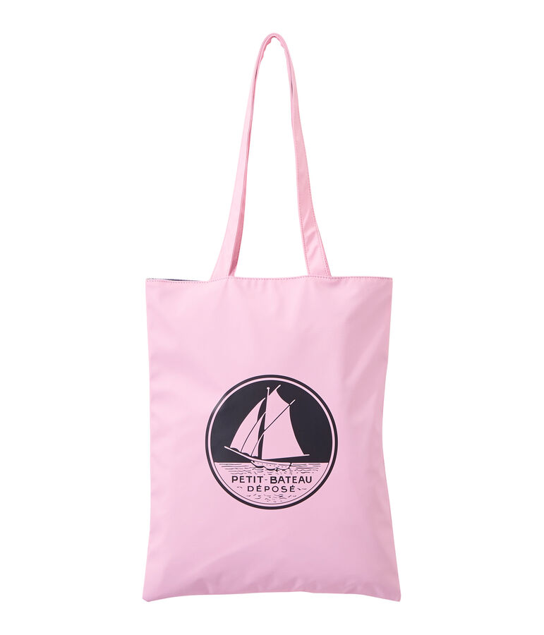 Bolsa para la compra impermeable y lisa para mujer rosa BABYLONE