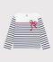 Marinera infantil de algod&oacute;n blanco/multicolor