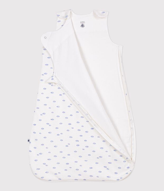 Saco para beb&eacute; de algod&oacute;n con estampado de nube TOG 1,5 blanco/multicolor
