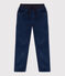 Pantalón recto de terciopelo medio de niña / niño CREPUSCULE
