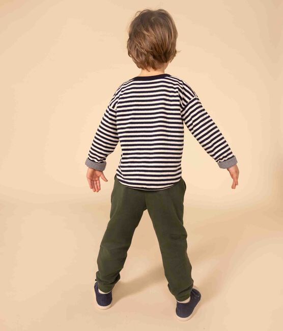 Camiseta de manga larga de tejido túbico de niño azul SMOKING/ AVALANCHE