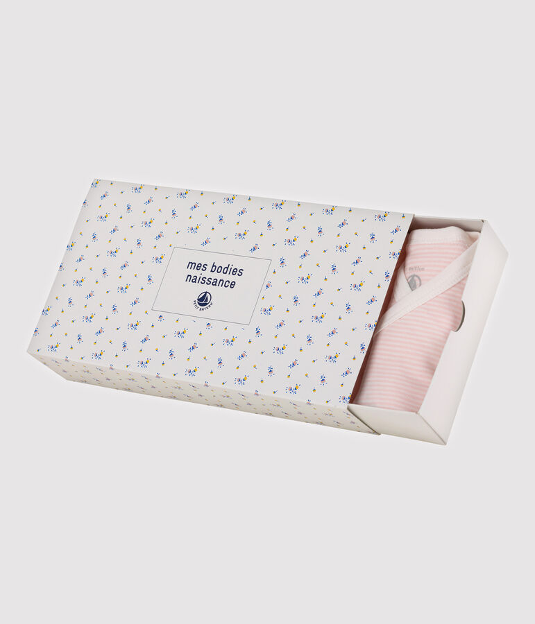 Juego de 5 bodis cruzados de manga larga de beb&eacute; de algod&oacute;n org&aacute;nico multicolor