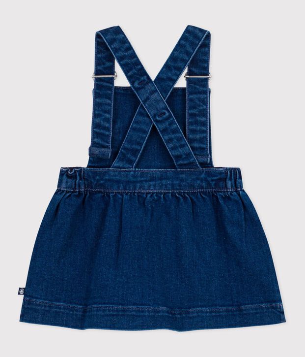 Pichi de tejido denim para beb&eacute; azul