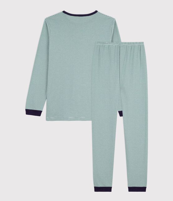 Pijama infantil de algodón a rayas ESTRAGON/ MARSHMALLOW