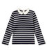 T-shirt fille manches longues rayé
