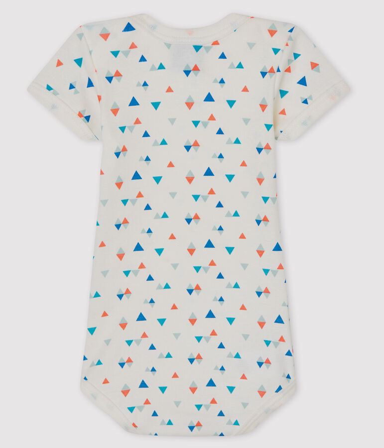 Bodi manga corta para beb&eacute; ni&ntilde;o-ni&ntilde;a blanco/multicolor