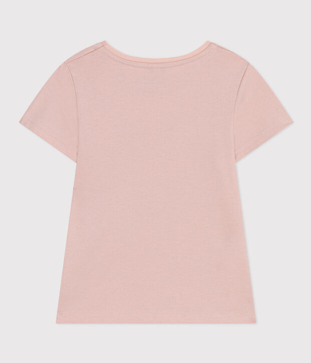 Camiseta de punto ligero para ni&ntilde;a rosa