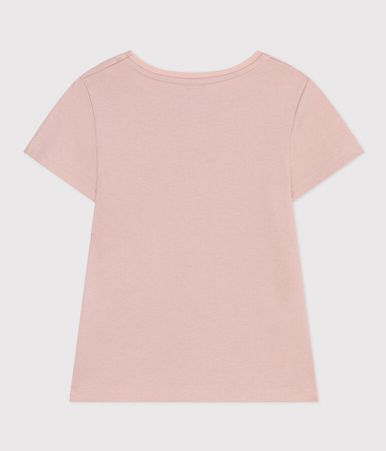 Camiseta de punto ligero para ni&ntilde;a rosa SALINE