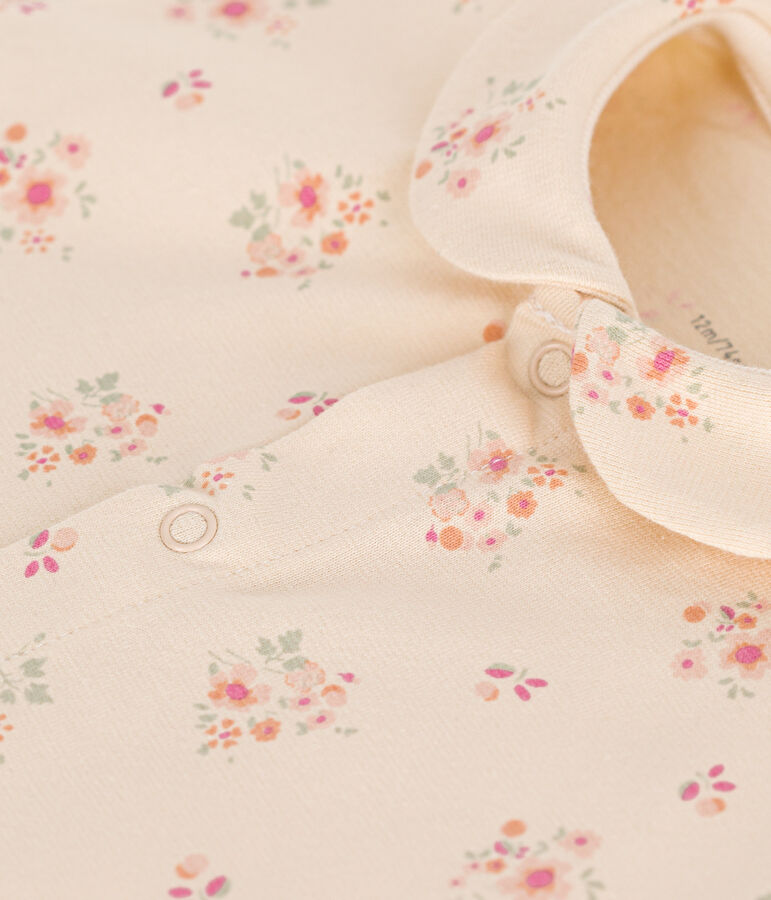 Mono corto de jersey ligero para beb&eacute; crudo/multicolor