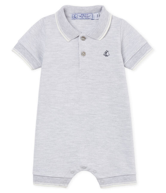 Mono corto polo para bebé niño gris POUSSIERE CHINE