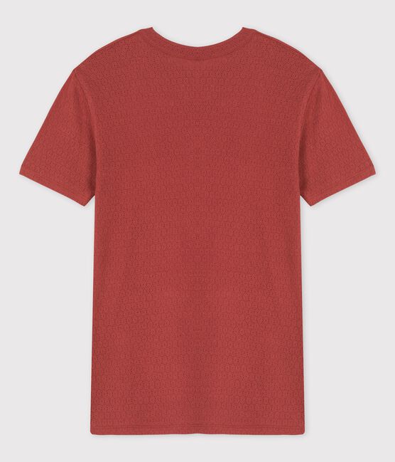 Camiseta L'ICONIQUE de algodón calado de mujer marron OMBRIE
