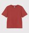 CAMISETA BOXY TÚBICO de algodón de mujer marron OMBRIE