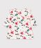 Vestido de algod&oacute;n de manga larga con estampado de flores para beb&eacute; crudo/multicolor