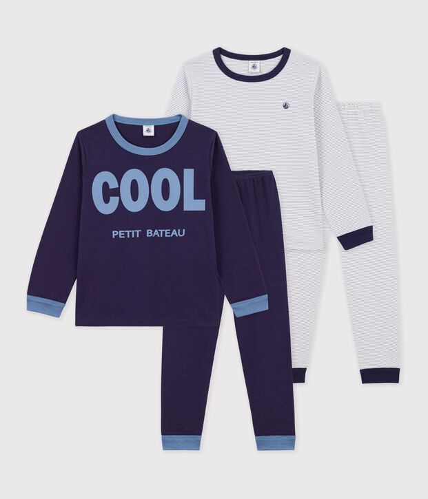 Juego de pijamas infantiles de algod&oacute;n estampado multicolor