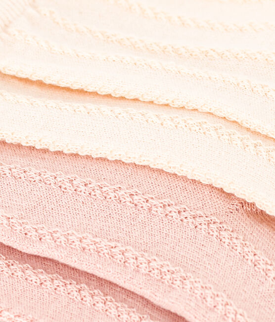 Juego de 2 pares de calcetines con puntada fantasía de niña variante 2