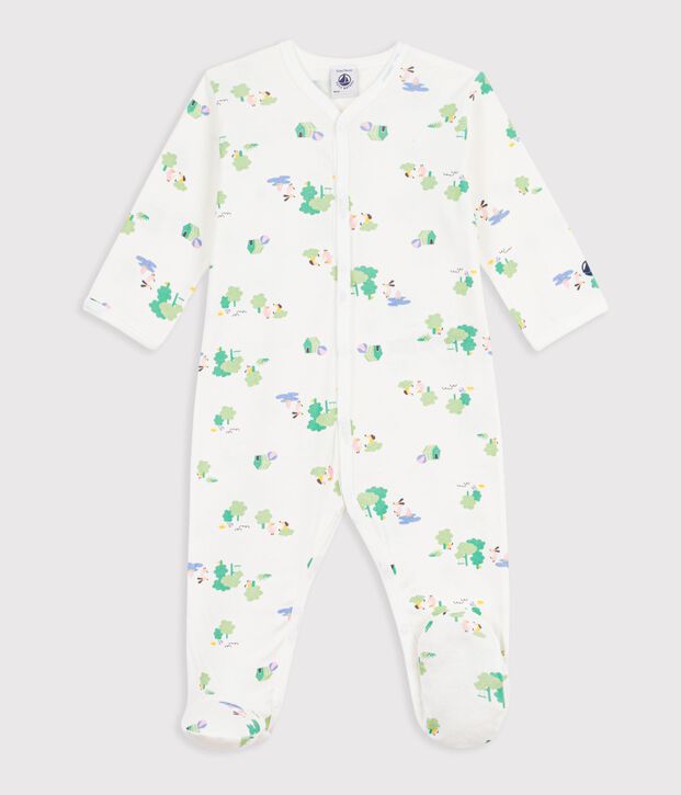 Dors bien en coton blanco/azul/multicolor
