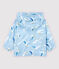 Cortavientos de poliamida ligera reciclada de bebé niño azul JASMIN/blanco MULTICO