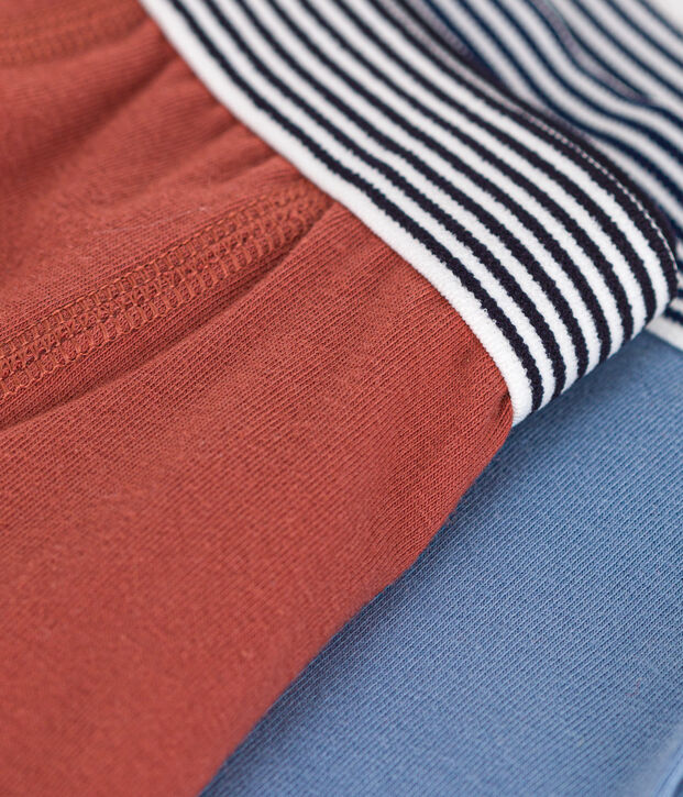 Juego de 2 b&oacute;xeres infantiles de algod&oacute;n y elastano multicolor