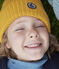 Gorro de punto con forro de tejido polar de niño/niña amarillo BOUDOR