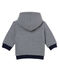 Sudadera con capucha enguatada de rayas para bebé niño azul SMOKING/blanco MARSHMALLOW