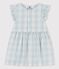 Vestido de popelina de Vichy para bebé BOLDAIR/ MARSHMALLOW
