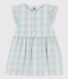 Vestido de popelina de Vichy para bebé