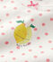Pijama corto de lunares rosas de niña de algodón blanco MARSHMALLOW/rosa GRETEL