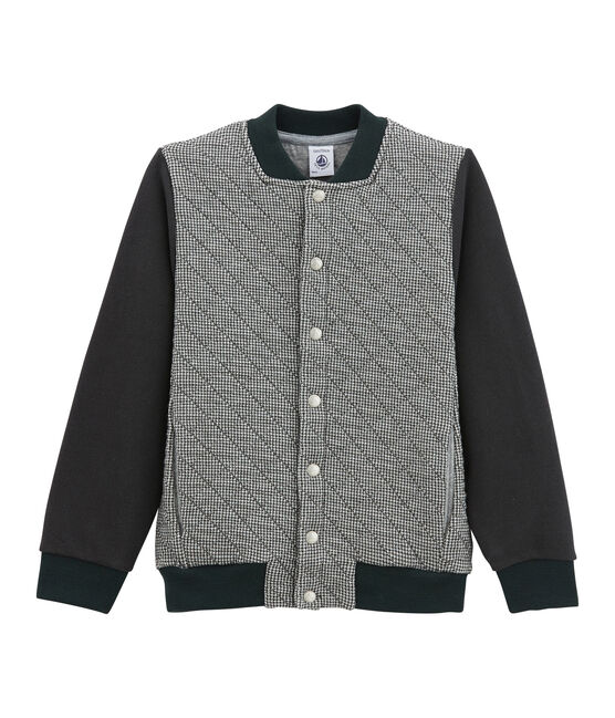 Chaqueta teddy para niño en túbico gris CAPECOD/blanco MARSHMALLOW